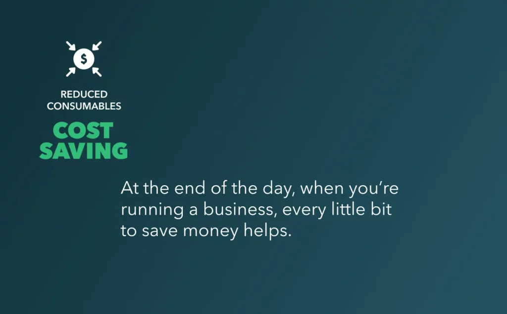 Cost saving